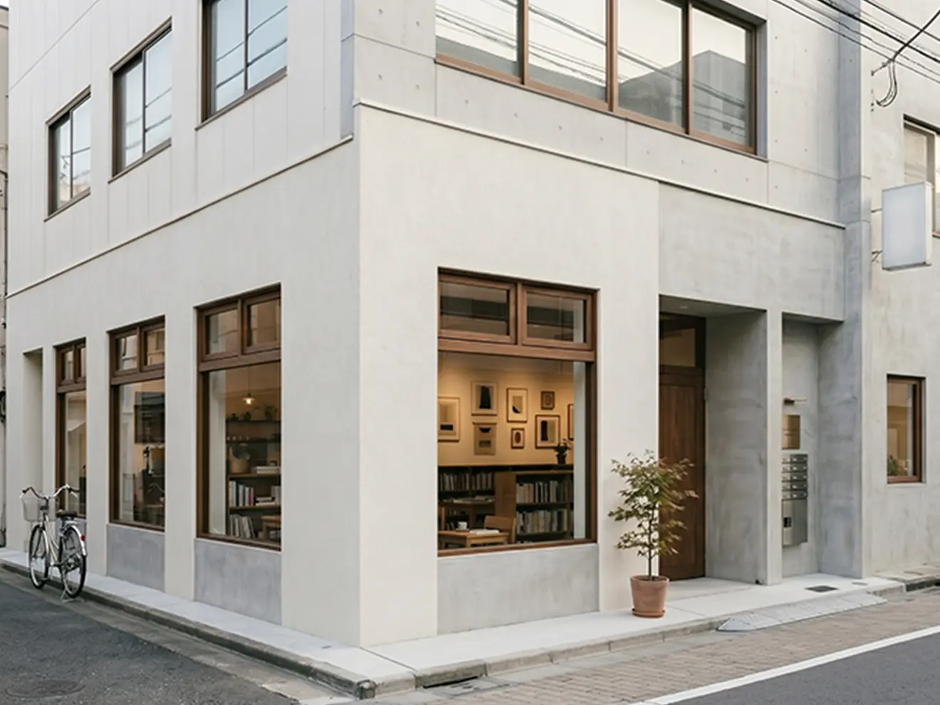 少し進むと左手に「Book & Cafe よりみち」があります