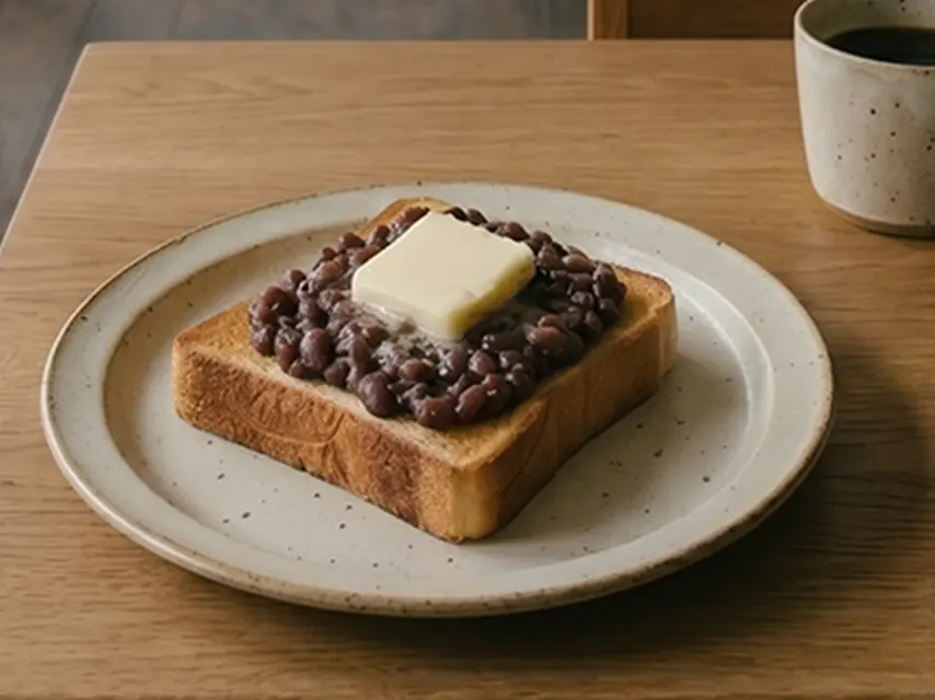 あんバタートースト